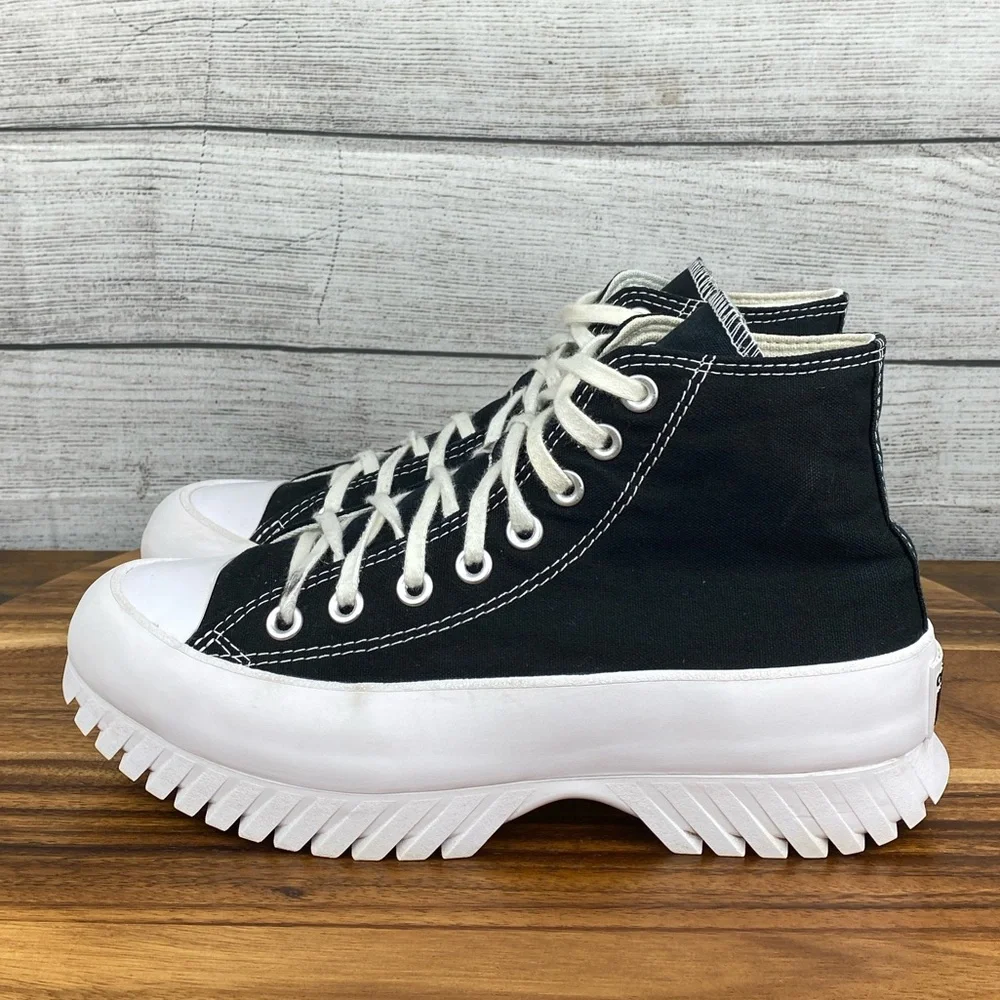 Converse Chuck Taylor All Star Lugged 2.0 Platform Black Shoe A00870C Size 8.5